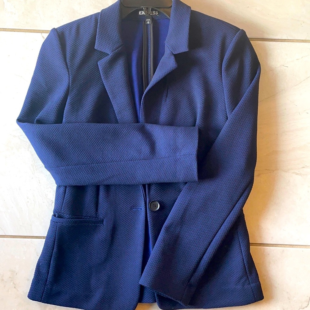 Navy & Black Blazer